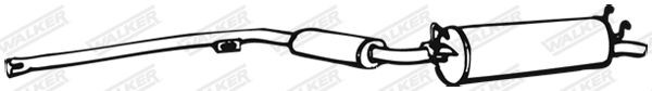 WALKER Rear silencer Article number: 01854 cheaply