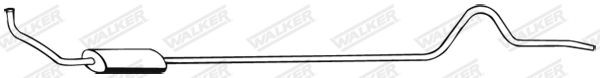 WALKER Middle silencer Article number: 02075 cheaply
