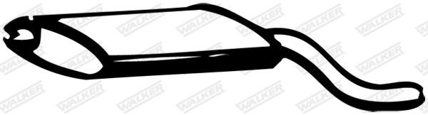 WALKER Rear silencer Article number: 05035 cheaply