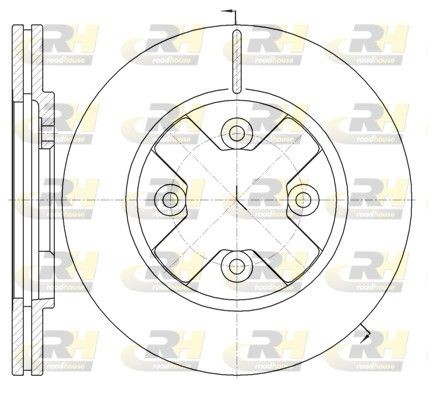 ROADHOUSE Brake disc Article number: 6145.10 cheaply