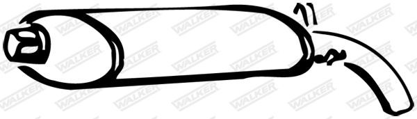 WALKER Rear silencer Article number: 09400 cheaply
