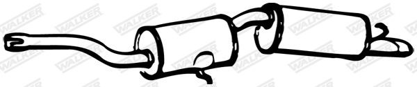 WALKER Rear silencer Article number: 12027 cheaply