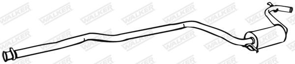 WALKER Middle silencer Article number: 12438 cheaply