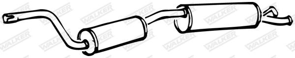 WALKER Rear silencer Article number: 13060 cheaply