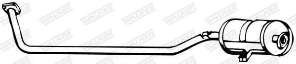 WALKER Middle silencer Article number: 13286 cheaply