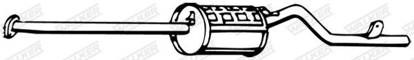 WALKER Rear silencer Article number: 13287 cheaply