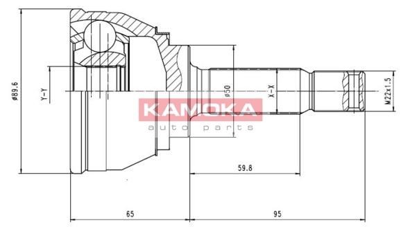 KAMOKA Joint kit, drive shaft Article number: 6248 cheaply
