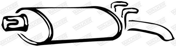 WALKER Rear silencer Article number: 14257 cheaply