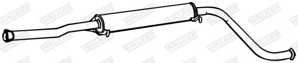 WALKER Middle silencer Article number: 16419 cheaply