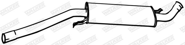 WALKER Middle silencer Article number: 16872 cheaply