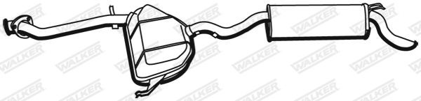WALKER Rear silencer Article number: 19494 cheaply
