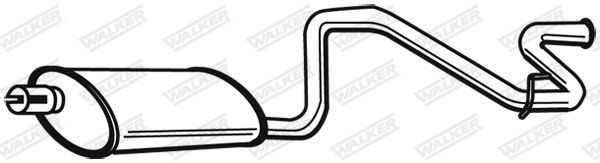 WALKER Rear silencer Article number: 21339 cheaply