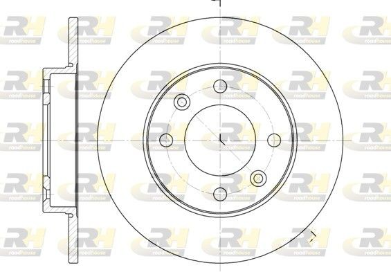 ROADHOUSE Brake disc Article number: 6630.00 cheaply