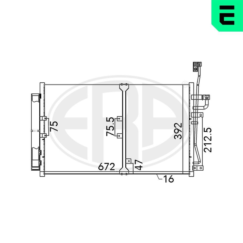 ERA Air conditioning condenser Article number: 667140 cheaply