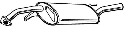 VEGAZ Rear silencer Article number: PTS-101 cheaply