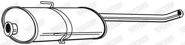 WALKER Marmitta centrale Numero articolo: 22349 poco costoso
