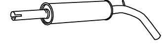 VEGAZ Middle silencer Article number: VS-373 cheaply