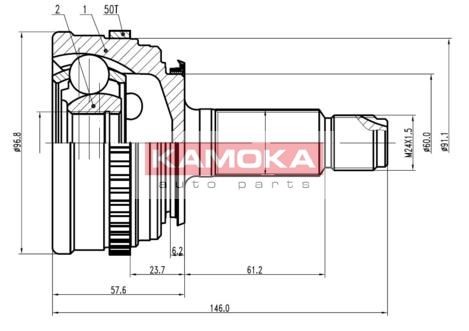 KAMOKA Joint kit, drive shaft Article number: 6800 cheaply