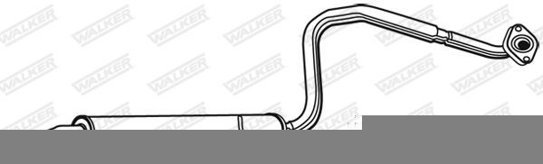 WALKER Middle silencer Article number: 22845 cheaply