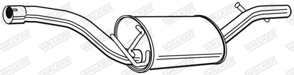 WALKER Rear silencer Article number: 22851 cheaply