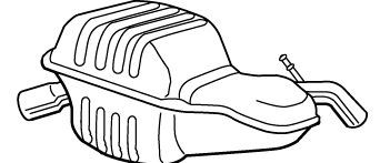 VEGAZ Rear silencer Article number: VOS-155 cheaply