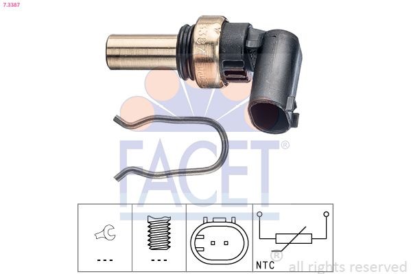 FACET Sensor, coolant temperature Article number: 7.3387 cheaply