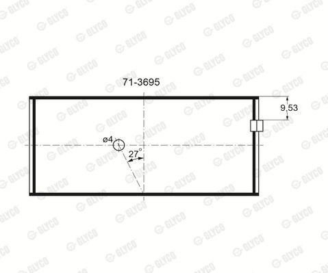 GLYCO Bearing Article number: 71-3695 cheaply