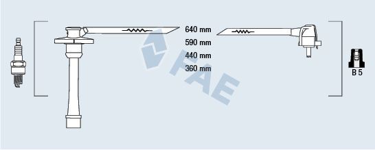 FAE Ignition Cable Kit Article number: 83581 cheaply