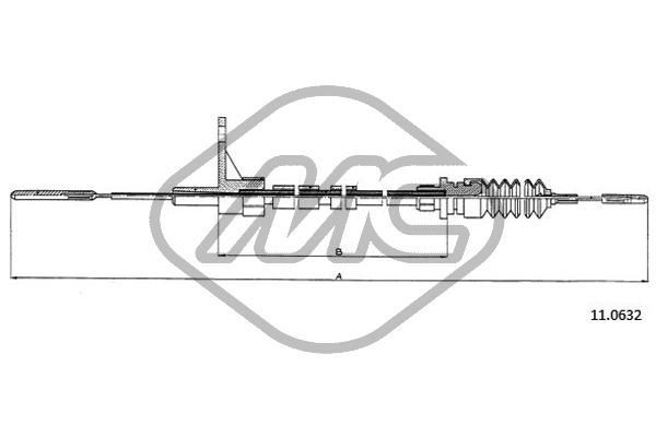 Metalcaucho Throttle cable Article number: 83819 cheaply