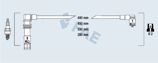 FAE Ignition Cable Kit Article number: 85696 cheaply