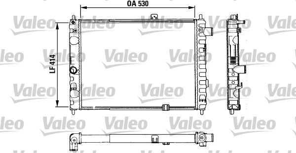 VALEO Radiaator, mootorijahutus Artikli number: 883853 soodsalt