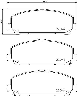 HELLA Piduriklotsid Artikli number: 8DB 355 021-731 soodsalt