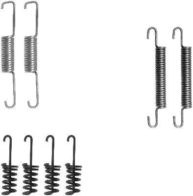 HELLA 8DZ 355 201-771 Brake shoe fitting kit LT 2.5 TDI 109 PS Diesel 2006