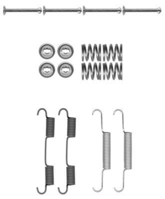 HELLA Set accesorii, saboti frana parcare număr articol: 8DZ 355 202-071 ieftin