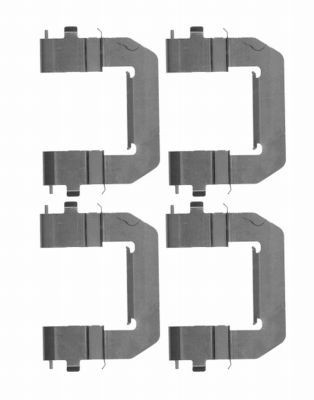 HELLA 8DZ 355 204-221 Lisakomplekt, ketaspiduriklotsid INSIGNIA 2.0 CDTI (35) 120 HP Diisel 2017