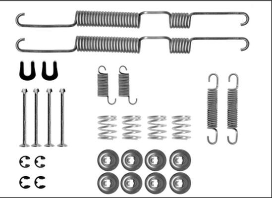 HELLA 8DZ 355 206-061 Lisakomplekt, Piduriklotsid HILUX Pick-up 2.2 D (LN40, LN30) 67 HP Diisel 1988
