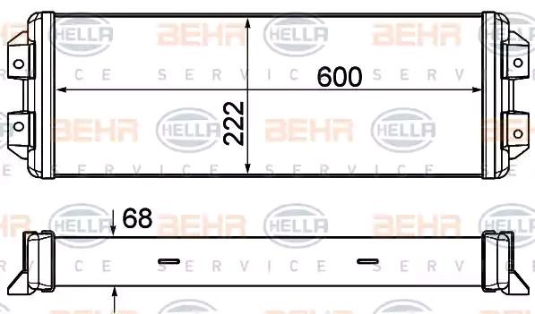 HELLA Engine oil cooler Article number: 8MO 376 906-401 cheaply