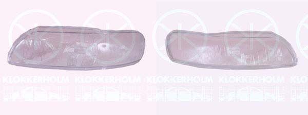 KLOKKERHOLM 90370253 Headlight lens V70 T5 250 PS Petrol 2008