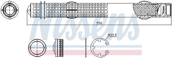 NISSENS Dryer, air conditioning Article number: 95581 cheaply