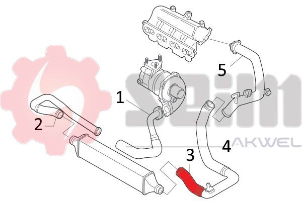 SEIM Charger intake hose Article number: 981215 cheaply