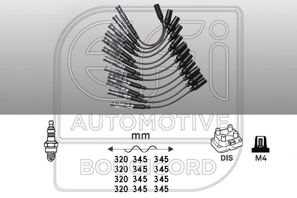 EFI AUTOMOTIVE Ignition Cable Kit Article number: 9840 cheaply