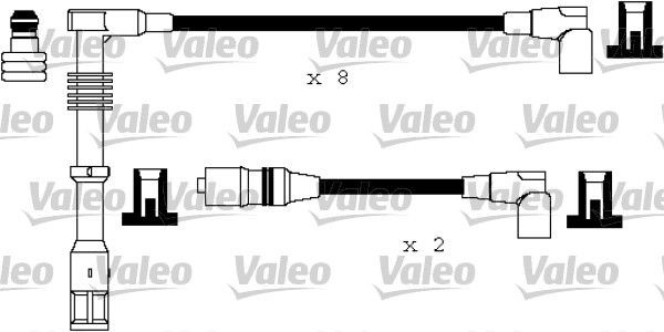VALEO Tennplugg kabelsett artikkelnummer: 346181 billig