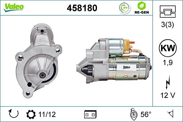 VALEO Starter Artikli number: 458180 soodsalt