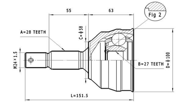 STATIM Joint kit, drive shaft Article number: C.112 cheaply