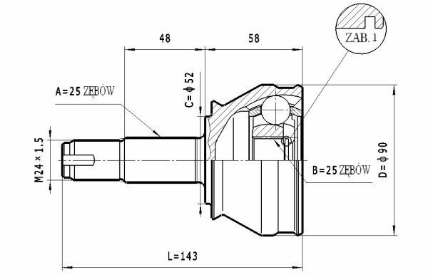 STATIM Joint kit, drive shaft Article number: C.167 cheaply