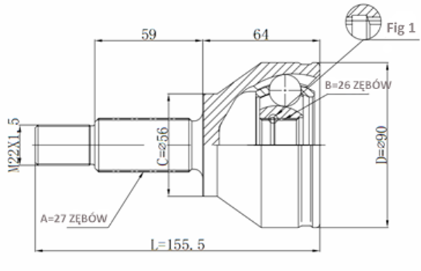 STATIM Joint kit, drive shaft Article number: C.193 cheaply