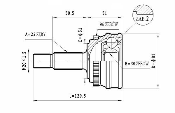 STATIM Joint kit, drive shaft Article number: C.341 cheaply