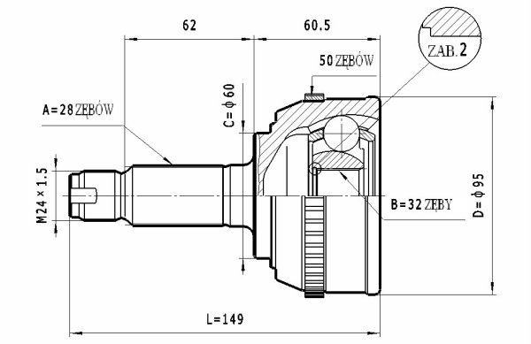 STATIM Joint kit, drive shaft Article number: C.427 cheaply