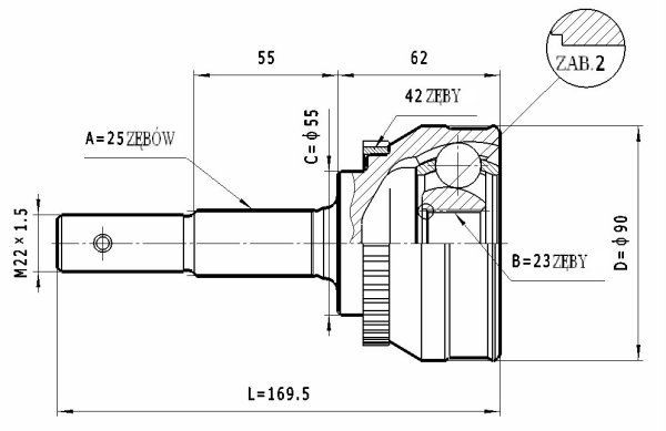 STATIM Joint kit, drive shaft Article number: C.551 cheaply