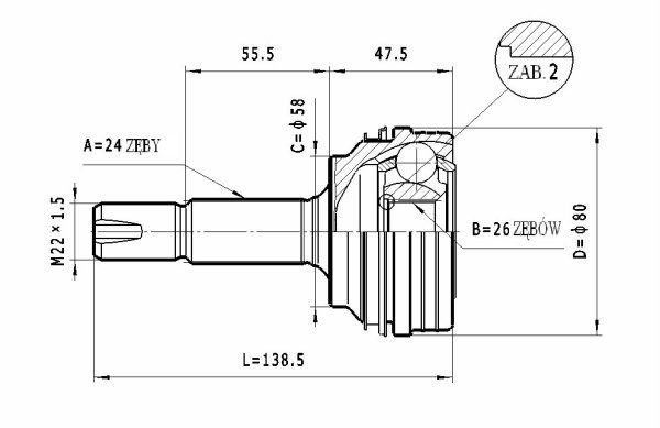 STATIM Joint kit, drive shaft Article number: C.562 cheaply
